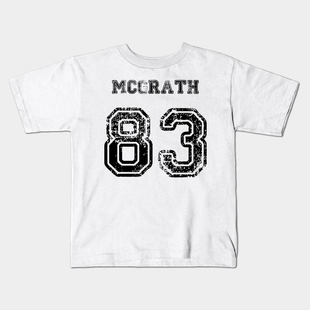 McGrath 83 Kids T-Shirt by brendalee